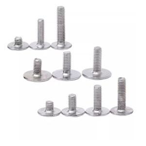 50개 M2.5 M3 대형 평면 헤드 노트북 방탄 나사 컴퓨터 니켈 도금