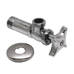 관붙이앵글밸브 KS규격 분리형 다용도 다기능 유량조절밸브 수도꼭지 세면기 세면대부속 양변기부속 트랩