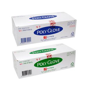 고려양행 멸균 폴리글러브(200매) 위생장갑 비닐장갑