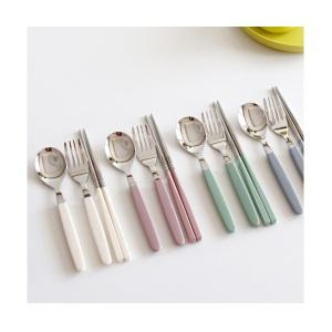 [카모메키친]10 COLORS 카모메 키즈 수저포크세트