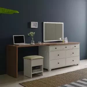 [장인가구]뉴 로망스 확장형 화장대(스툴포함)