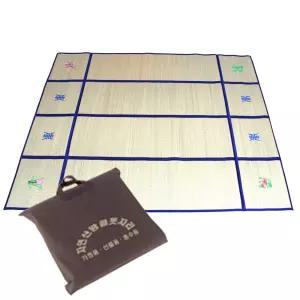 왕골 보료 접이식 돗자리 중 4단 200-250 (커버포함) 제사용 제사돗자리