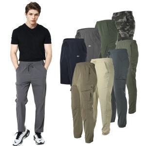 모렉스 시원한 1+  1 남성 기능성 트레이닝 바지 카고 반바지 7부 여름 운동 작업복 팬츠