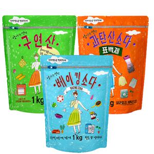 애경 엄마의선택 과탄산소다/베이킹소다/구연산 1Kg