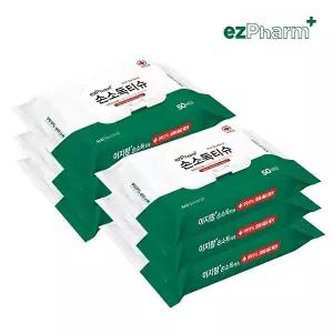 [이지팜]이지팜 손소독티슈 50매 6팩(의약외품)