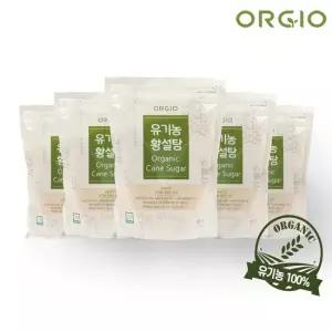 유기농사탕수수100 비정제 원당 유기농황설탕 1kgx5개