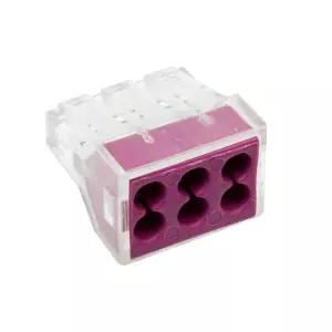 신형 배선용 푸쉬 꽂음형 커넥터 6P 50개 전선연결단자 연결잭 와이어콘넥터 두원