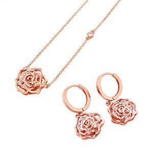 [아이비골드] 18K GOLD [세트][목걸이+귀걸이] P11571-1