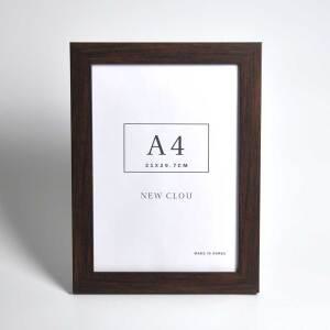 A4 사이즈 클래식브라운 액자 프레임 / 상장 자격증 사업자등록증 인테리어 사무실 우드 신고증 스탠드