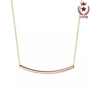 [도로시][장윤정 착용] 14k 슬림 파이프스틱 목걸이