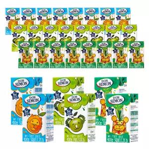 돈시몬 100%착즙주스 125ml 오렌지 10개+사과 10개+파인애플,백포도 10개 (총30개)