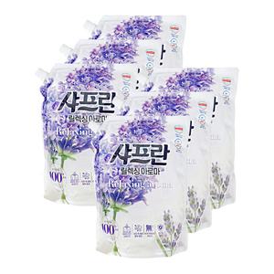 엘지 샤프란 섬유유연제 릴렉싱 아로마 1.6L 6개
