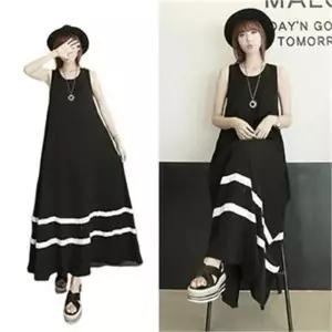 [오노마] ONM 바캉스룩 원피스 예쁜 데이트룩 민소매 롱치마 패션 (S7907551)