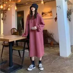 [오노마] ONM 데일리 캐주얼 후드 원피스 롱원피스 (S8055975)