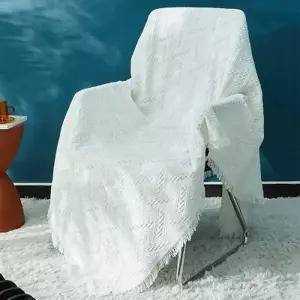 [텐바이텐]양면블랭킷 헤링본화이트 210X90