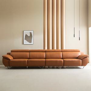 [롯데백화점]헤르짐머 마네르 6인 모듈 이태리 천연 통가죽 소파 스툴포함