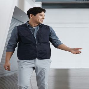 지벤 ZB-V2026 조끼 ZB2026 근무복 /봄,여름/가슴포켓/수납성좋은/활동성/신축성/통기성/작업조끼