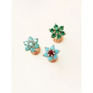 [미니멀피어싱]14K 러블리 플라워 라블렛 피어싱