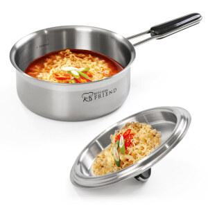 키친프렌드 국내산 IH 인덕션 라면냄비 18CM/수위표시/편수냄비