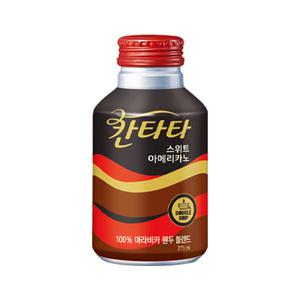 롯데칠성 칸타타 스위트아메리카노 275ml 24캔 음료수 캔커피