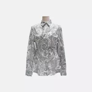 (에트로) 릴리 페이즐리 패턴 긴팔 셔츠