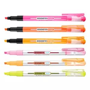 모나미 에센티 형광펜 브라이트 / 소프트 선명한 색상 클립온 타입