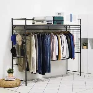 [일루일루]코모드i 올인원 히든 행거 선반 옷가게 옷장행거 진열선반 자취방