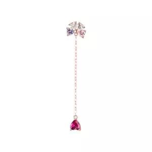 [도로시] 14k 러브 블라썸 귀걸이(1개)(Dtype_컬러꽃-롱)