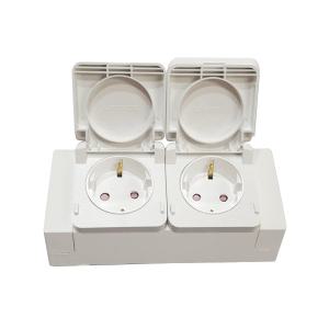위너스 빌트인 커버 노출 콘센트2구(백-백-백) 핀타입 코너 주방 테이블 노출형 콘센트