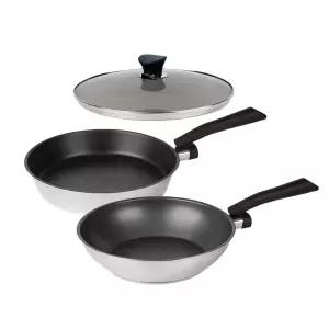 알텐바흐 디펜더스 통5중 스테인레스 후라이팬 28팬+28웍+28커버 3종세트 (모든열원용-인덕션 가스레인지)