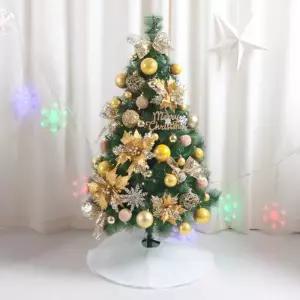 [텐바이텐]크리스마스 트리 장식 풀세트 골드리파인그린솔 120cm 단면