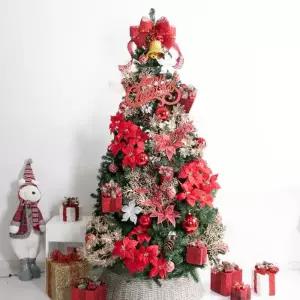 [텐바이텐]크리스마스 트리 장식 풀세트 메탈릭에찌포인 PVC 250cm 단면