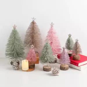 [텐바이텐]북유럽 크리스마스 컬러풀 미니 탁상용 트리 4color 3size 그린 골드