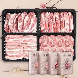 [케이미트] 명절 특선 이베리코 감동세트 1호 800g (목살200g+갈비살200g+항정살200g+세크레토밸리200g)