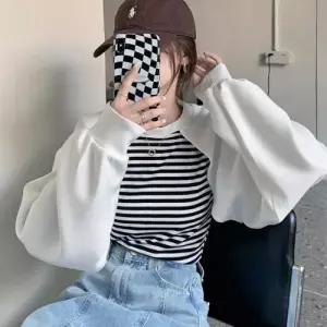 볼레로나시크롭긴팔티 일체형 캐주얼 외출 패션 여성