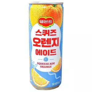[롯데칠성음료] 델몬트 스퀴즈 오렌지 에이드 240ml x 60캔