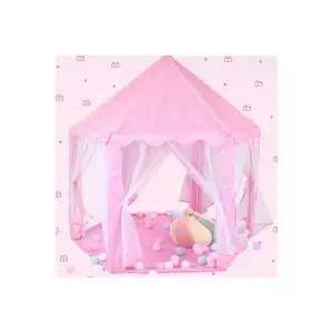 RR 헥사 유아 어린이 미니 텐트 (핑크) 놀이집 볼풀 휴대용 놀이방