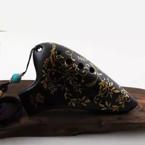 [텐바이텐]오카리나연주 도자기 오카리나 배우기 종류 더블 블랙