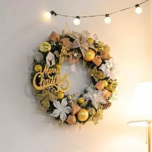 [텐바이텐]크리스마스 리스 벽장식 포인꽃 스타 750mm 벽걸이 소품 입구