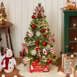 [텐바이텐]120cm 해피 롤리팝 스카치 눈꽃 트리풀세트(전구포함)