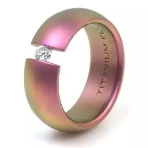 T-156 아노다이징 컬러 티타늄 반지 이니셜무료 무료배송 맞춤제작 평생AS