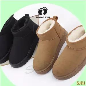 행텐 남성 스웨이드 퍼 부츠 LOW/블랙 브라운/겨울엔 방한부츠 따뜻한 슈즈 클래식 보급형 감각 있는 슈즈 포근하게 발을 감싸주는