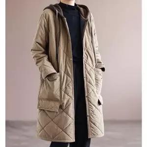 데밀 롱 경량 후드 패딩 자켓 3color