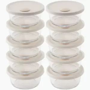 코지 내열유리 냉동 밥보관용기 밥용기 세트 10P 320ml