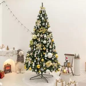 [텐바이텐]크리스마스 트리 장식 풀세트 큐티램프골드펄 PVC 300cm 양면