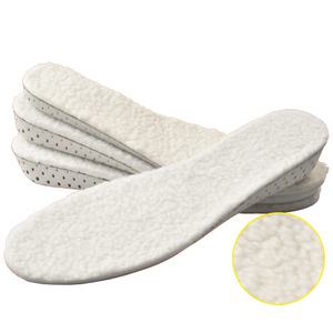 핫 기능성 겨울 털 보온 라텍스 기모 양털 키높이 깔창 3cm