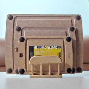 에피큐리언 올인원 도마  4종세트(소중대+거치대증) 내츄럴색상 넌슬립 홈도마