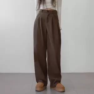 [하프클럽/라이니]골덴 투핀턱 코듀로이 와이드 팬츠 bo-3136c