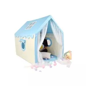 RR 플레이 하우스 유아 어린이 미니 텐트 블루 (대형) 볼풀 휴대용 놀이방