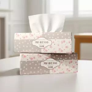 휴홈 기분좋은 미용티슈 200매 9팩(1800매) 팝업 각티슈 화장지